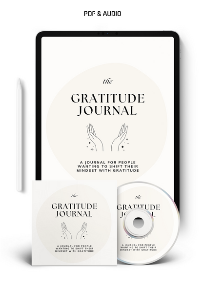 Gratitude Journal & Complementary Audio Journal (Instant Download)