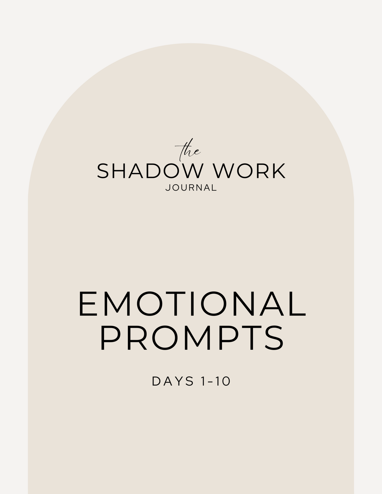 The Shadow Work Journal & Complementary Audio Journal (Instant Download)