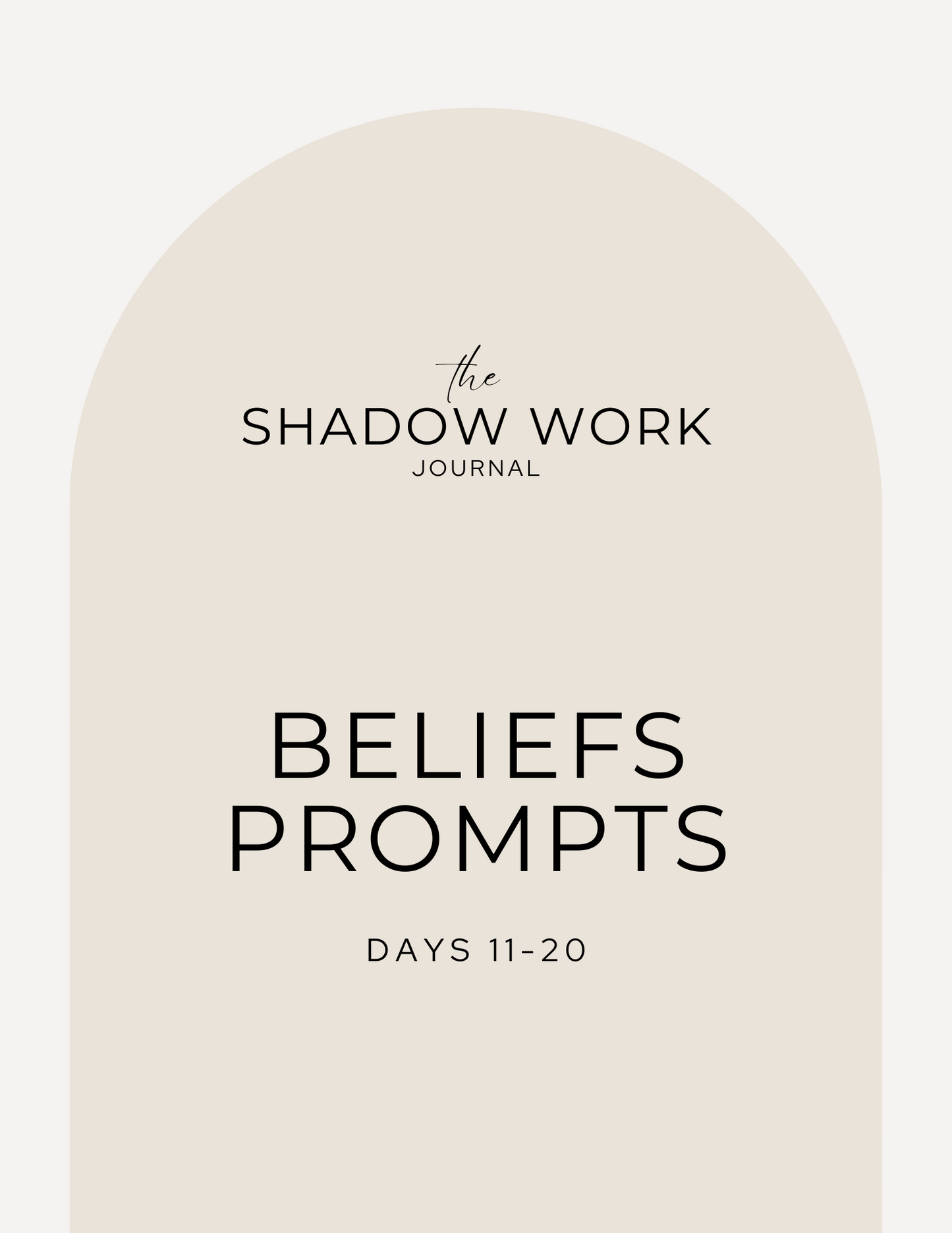 The Shadow Work Journal & Complementary Audio Journal (Instant Download)